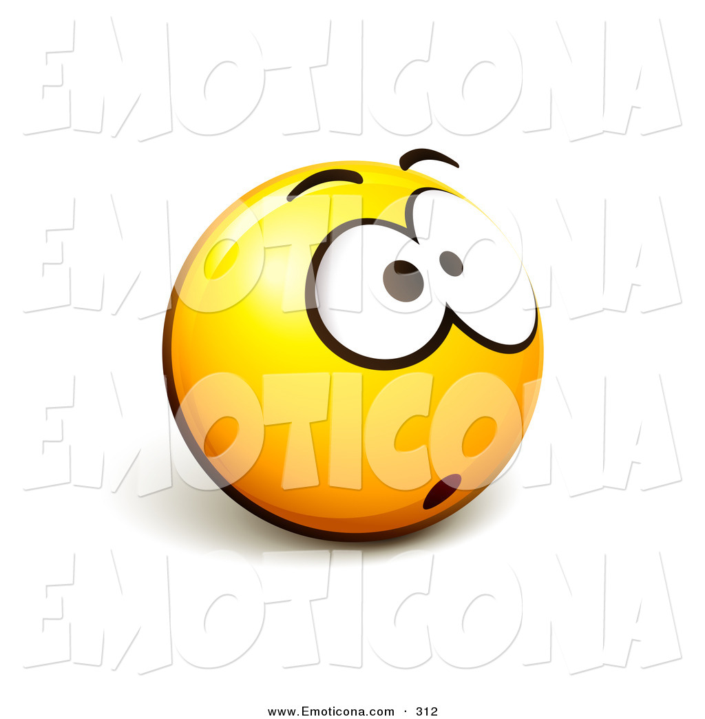 Vector Illustration of a Confused and Expressive Yellow Smiley ...