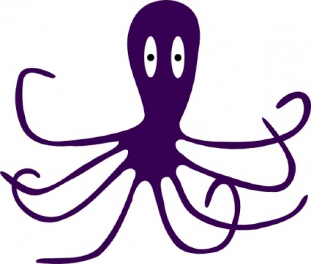 Octopus clip art Vector | Free Download