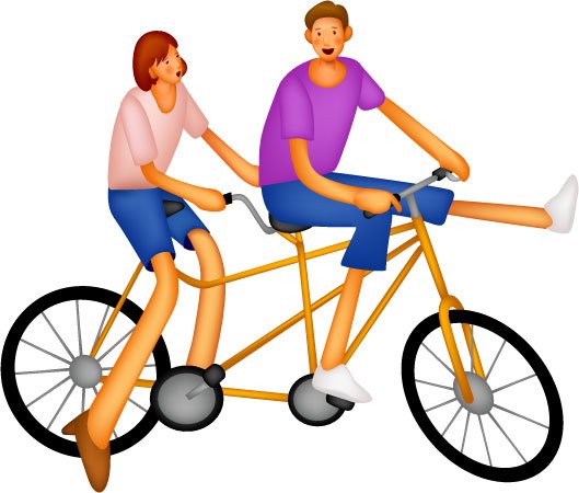 Cartoon People Riding Bikes - ClipArt Best