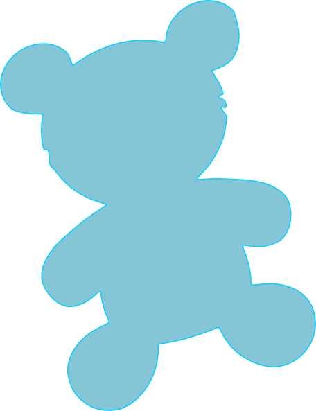 Pix For > Blue Teddy Bear Clipart