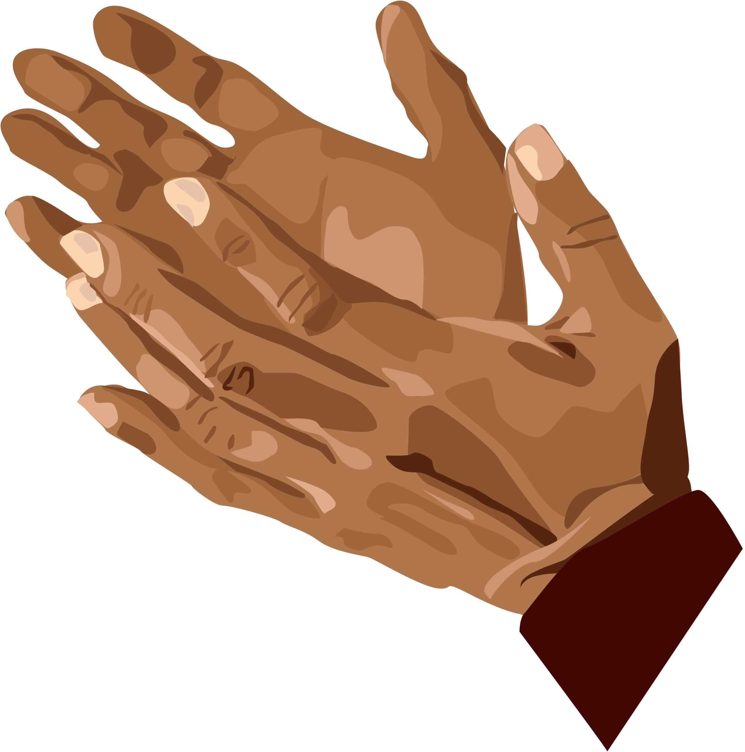 Pix For > Serving Hands Clip Art