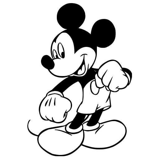 Black mickey mouse 4 icon | Clipart Panda - Free Clipart Images
