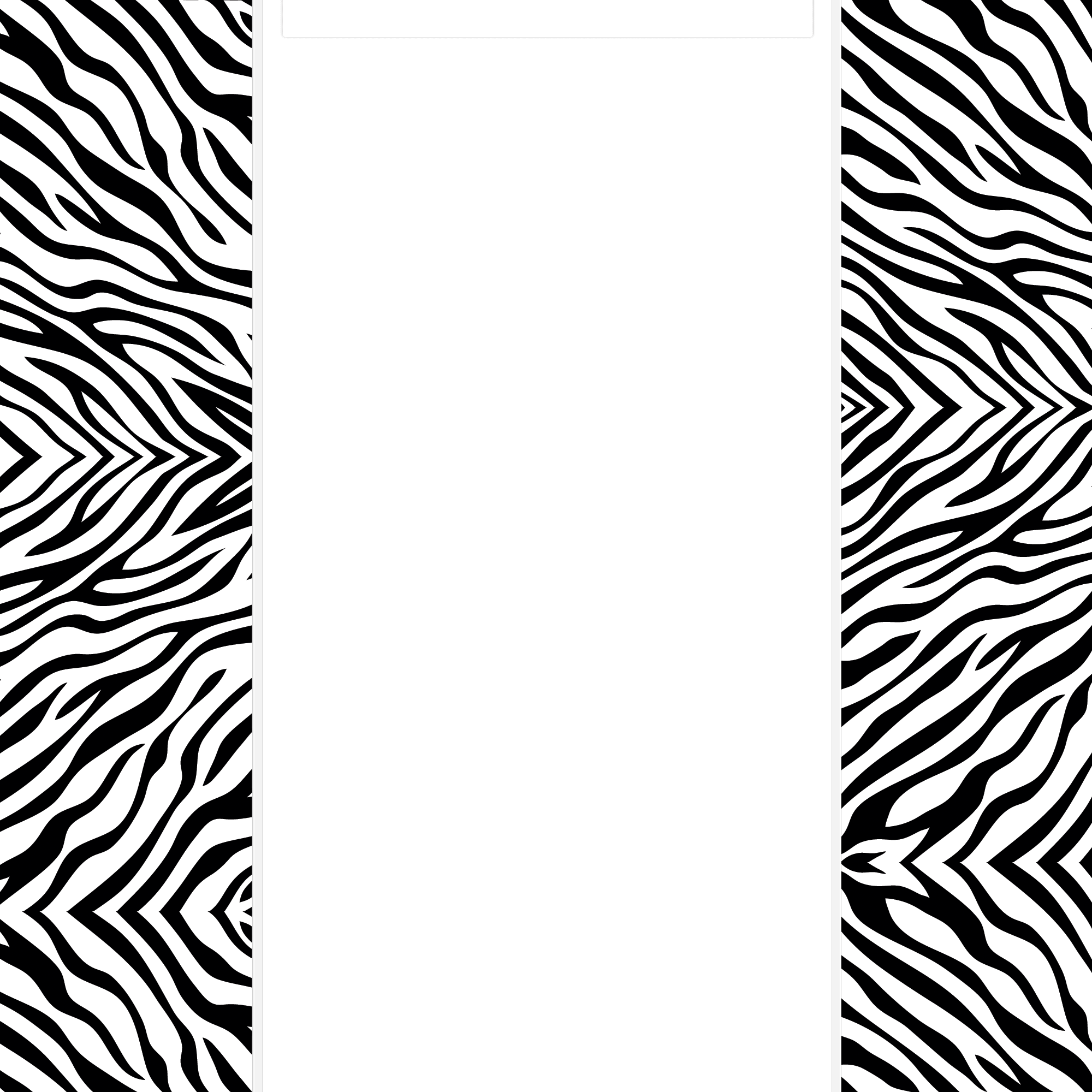 Images For > Zebra Stripes Pattern Printable
