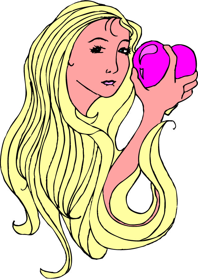 blonde haired girl clipart - photo #22
