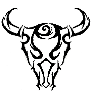 RE: Tribal Bull Skull by IbanezN427 on deviantART