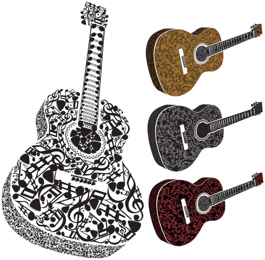 Guitar Music Symbols by MederMade on DeviantArt