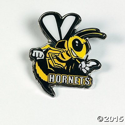 Hornet Mascot Pins - Oriental Trading - Discontinued