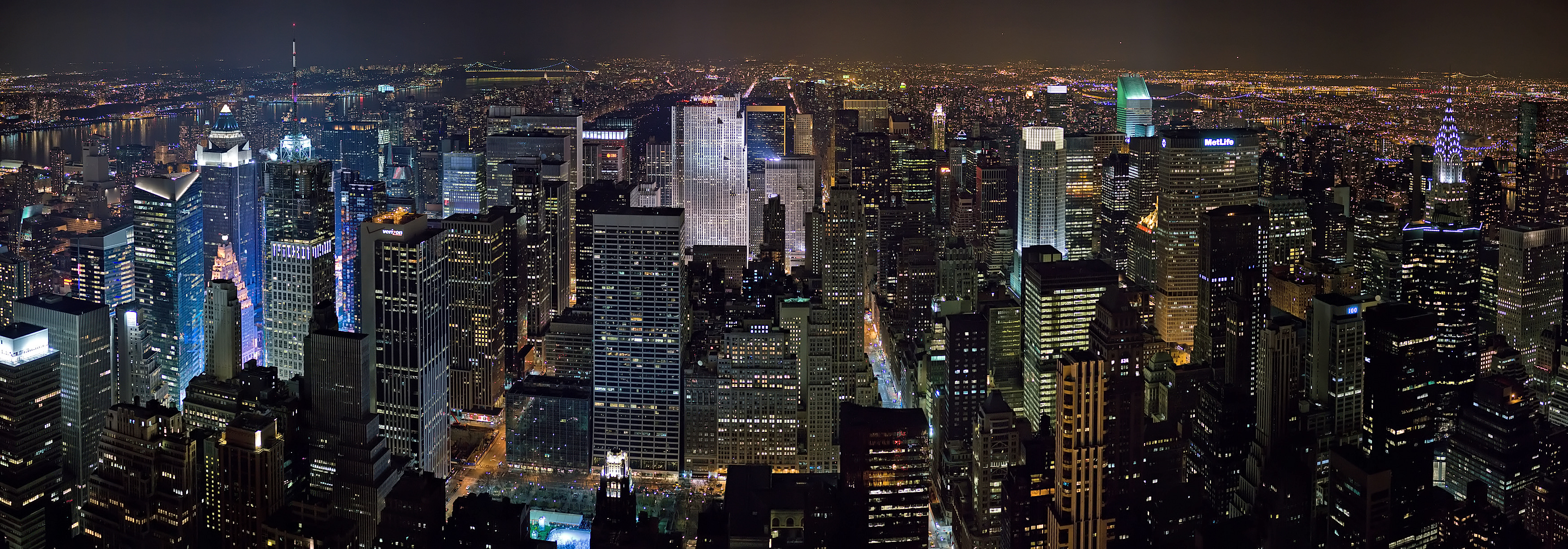 File:New York Midtown Skyline at night - Jan 2006 edit1.jpg ...