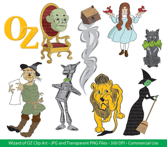 Wizard Of Oz Digital Instant Download Commercial Clipart - Free ...