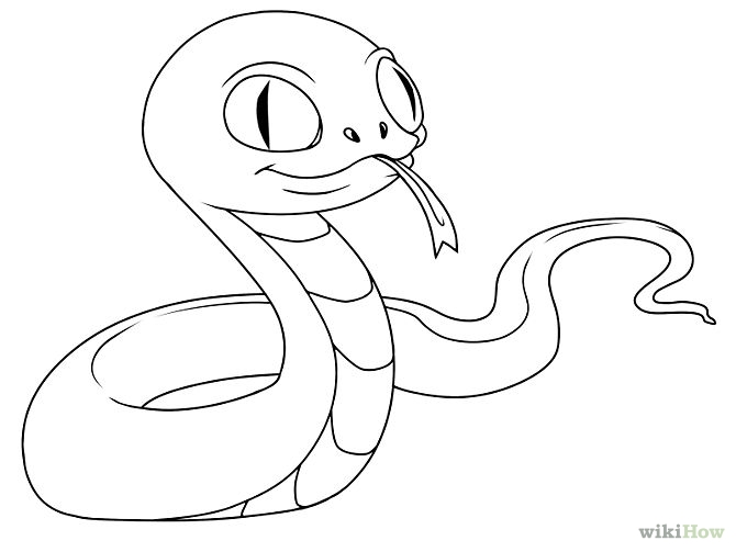 How to Draw a Snake: 15 Steps (with Pictures) - wikiHow