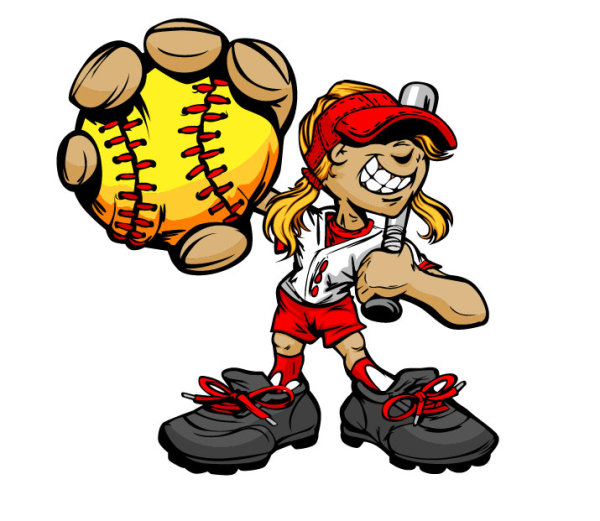 Baseball cartoon character 05, vector graphic - 365PSD.com