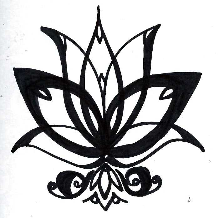 Simple Lotus Drawing - Gallery