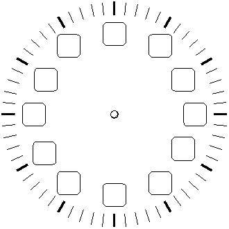 Pix For > Analog Clock Without Hands