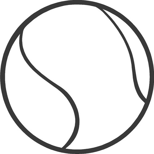 Tennis Ball Outline | Clipart Panda - Free Clipart Images