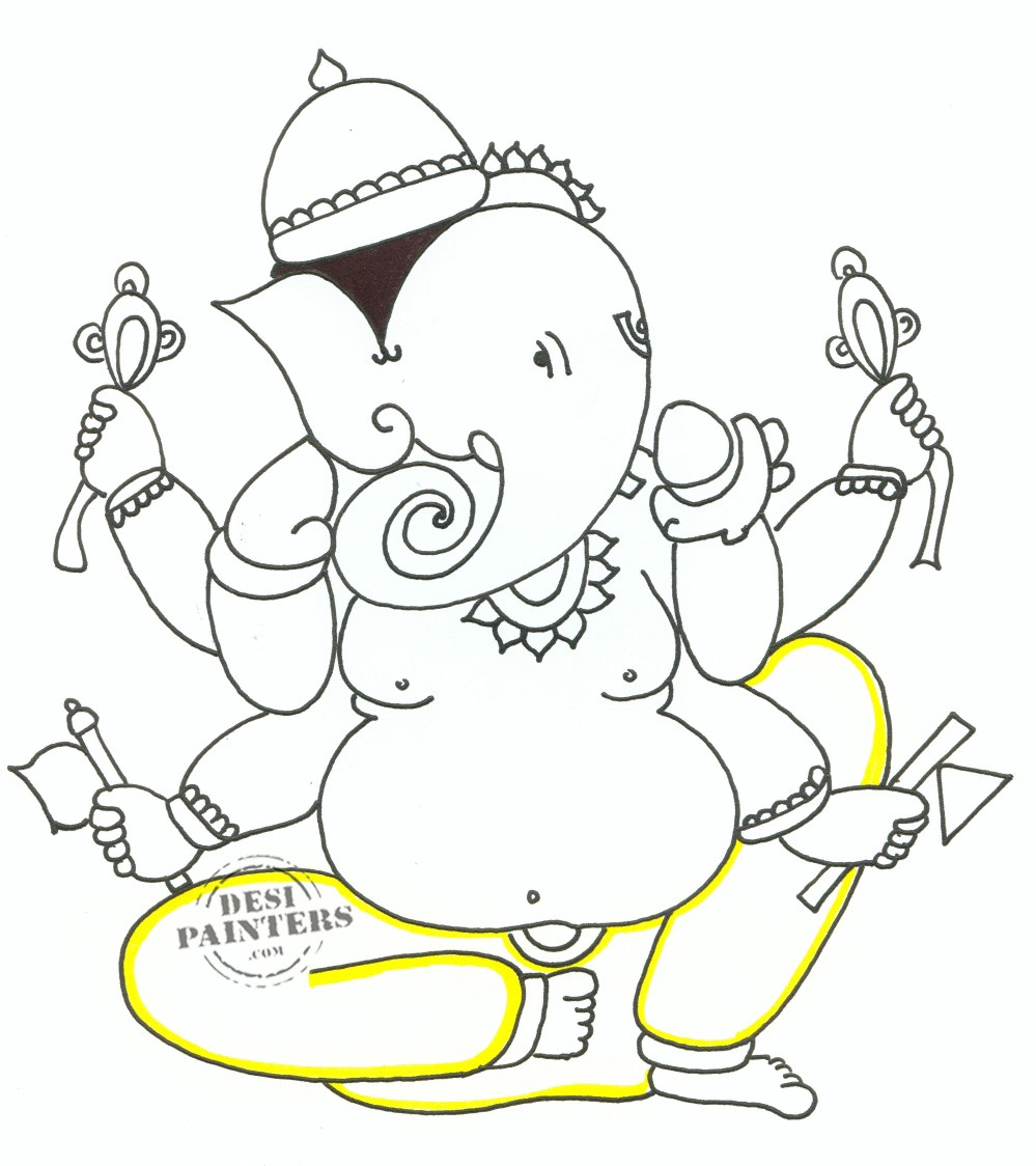 Ganesh Sketch - Cliparts.co