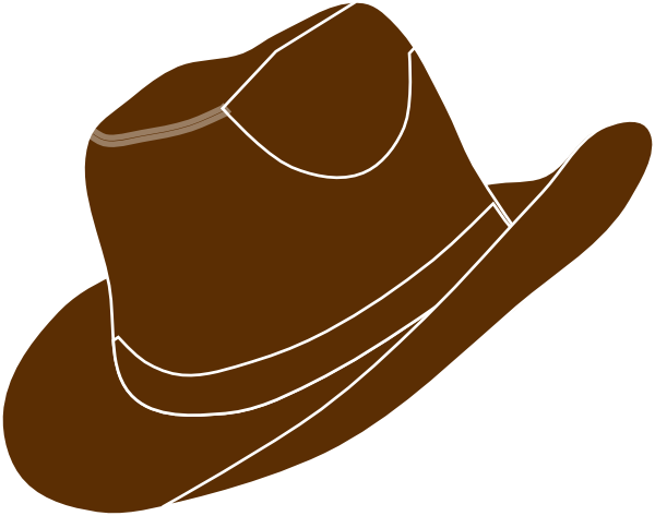 Brown Cowgirl Hat Clip Art at Clker.com - vector clip art online ...