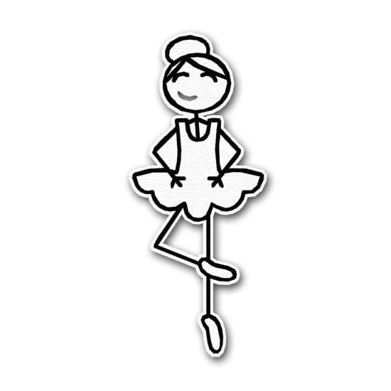 RBS - Stick Figure - Ballet Girl : Scrappin Sports Stuff