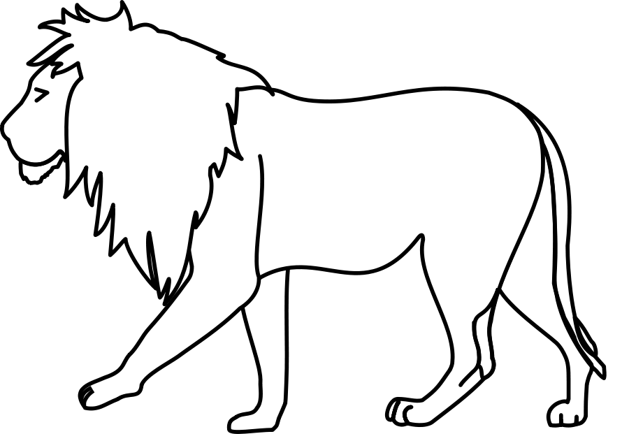 Lion Line Art SVG Vector file, vector clip art svg file