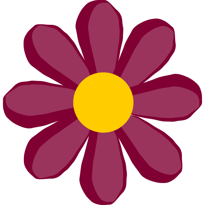 Clipart - purple flower