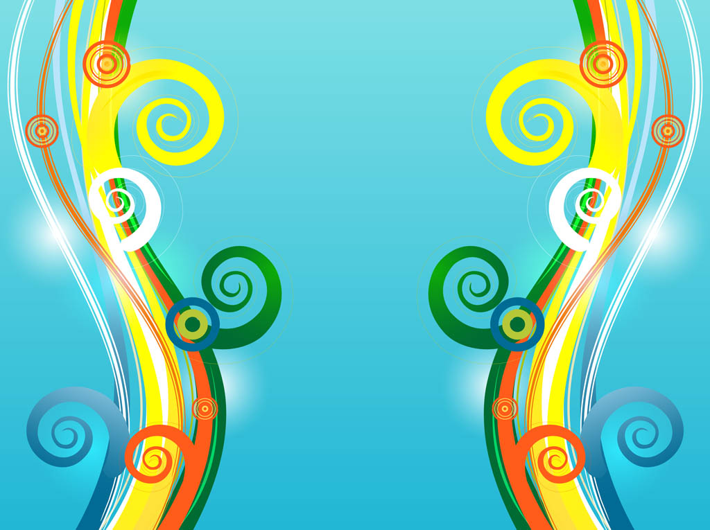 Colorful Vector Swirls