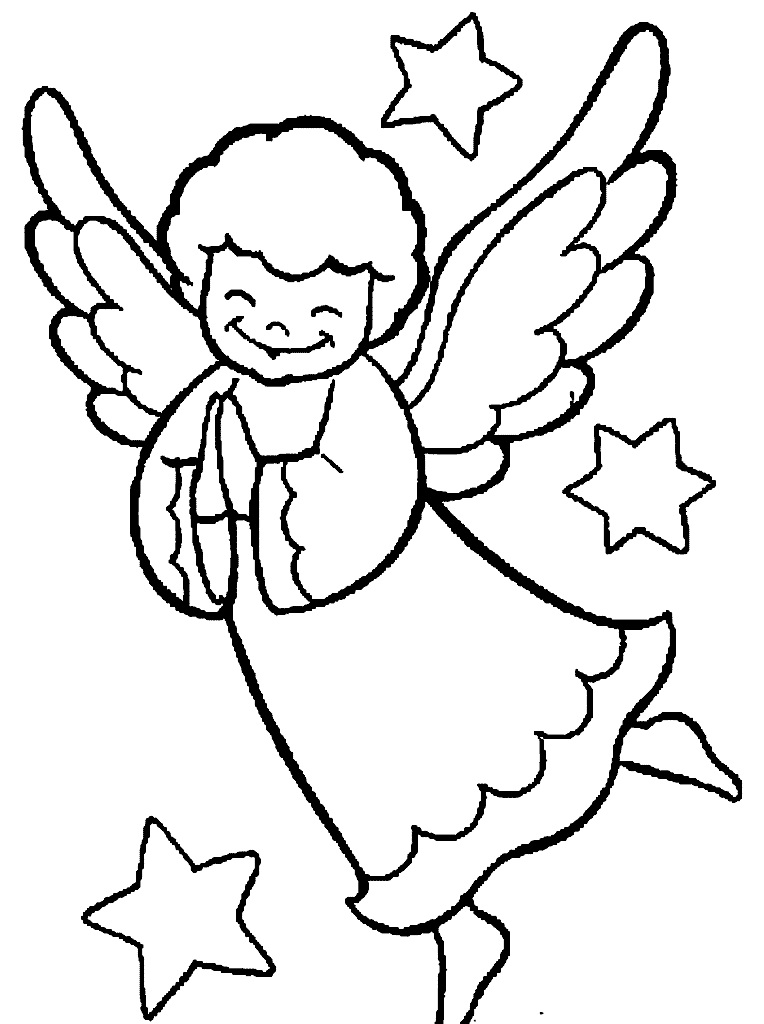 Download Christmas Angel Are Praying With The Stars Around ...