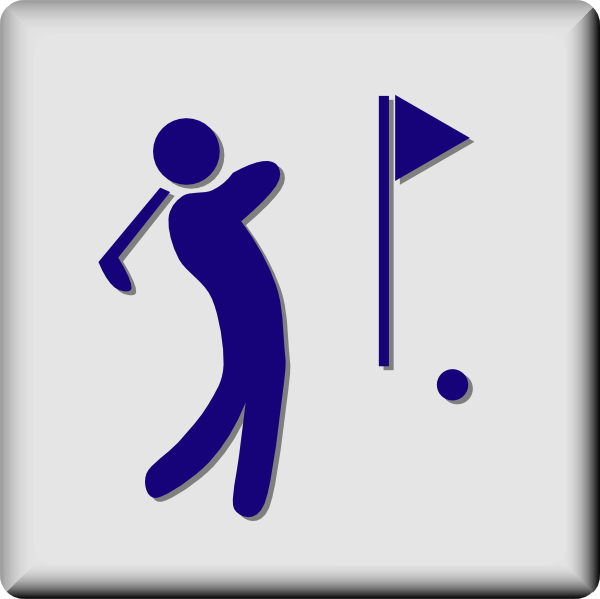 Hotel Icon Golf Course clip art - vector clip art online, royalty ...