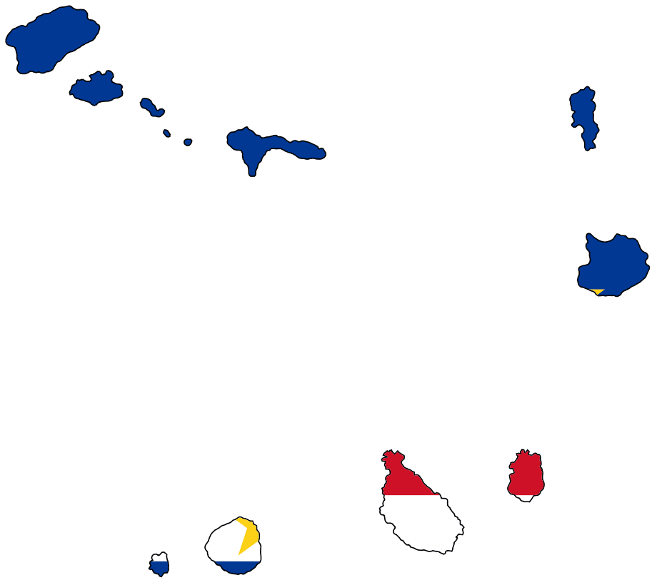 Flag Map Of Cape Verde Maps