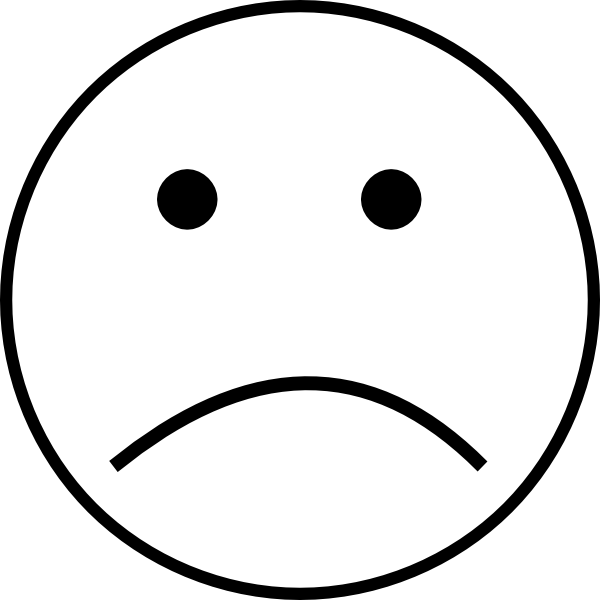 Sad Clipart Black And White | Clipart Panda - Free Clipart Images
