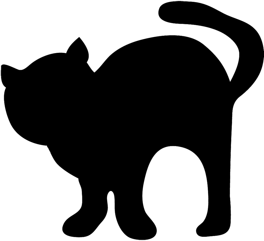 clipart image silhouette of a cat - photo #42