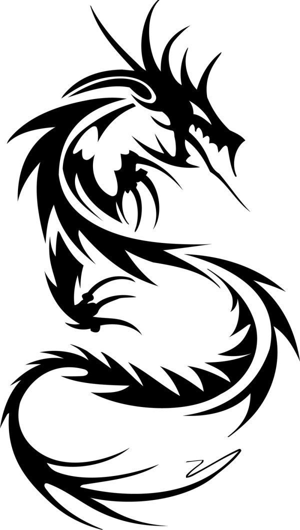 Dragon-shaped patterns 03 - vector material Download Free Vector,