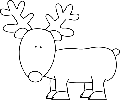 Reindeer Clipart Black And White | Clipart Panda - Free Clipart Images