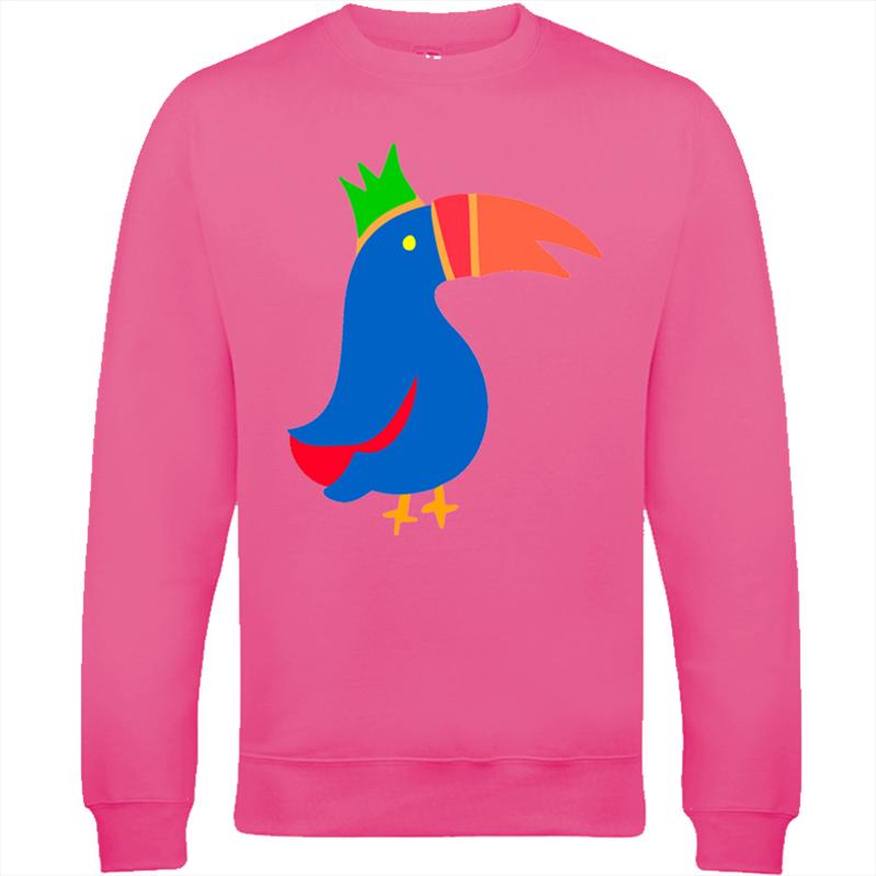 Bright Toucan Bird Cartoon Adult Sweatshirt Jumper | eBay