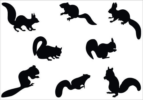 Squirrel Silhouette Clip Art Pack - ClipArt Best - ClipArt Best