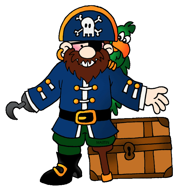 Pirates & Treasure Chests - Free Clipart for Kids and Teachers
