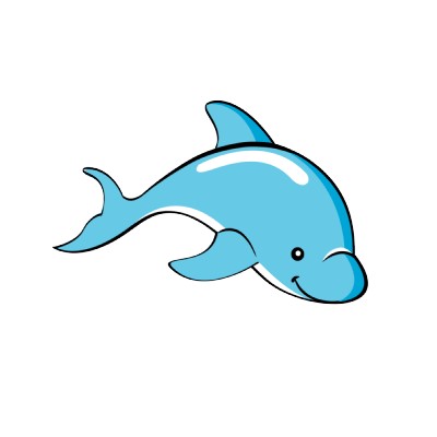 Cute Cartoon Dolphin | lol-