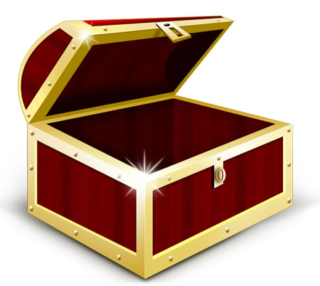 Treasure Chest Icon PSD & PNG | Corrupted Development - ClipArt ...
