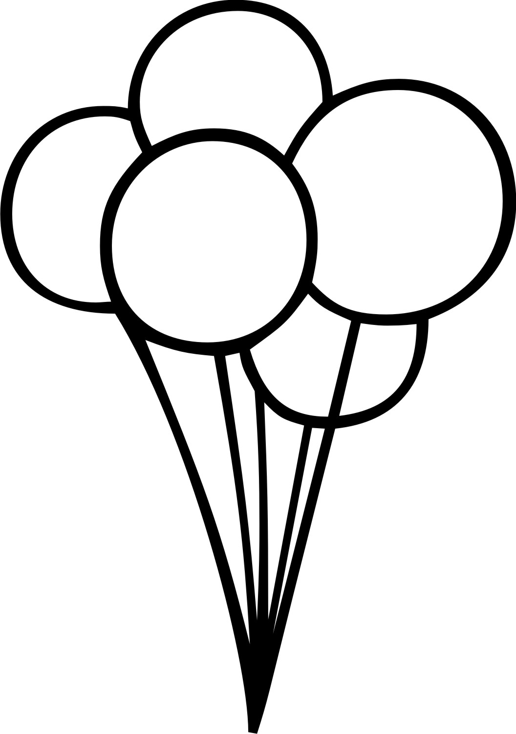 free black and white balloon clipart - photo #10