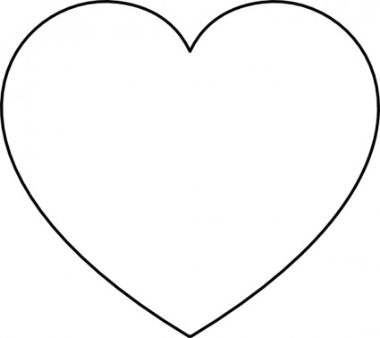 Vector clip art valentine heart outline Free vector for free ...