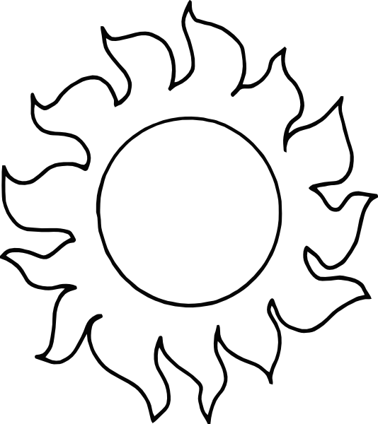 Half Sun Clipart Black And White | Clipart Panda - Free Clipart Images