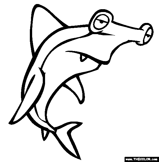 ocean shark coloring pages - photo #16