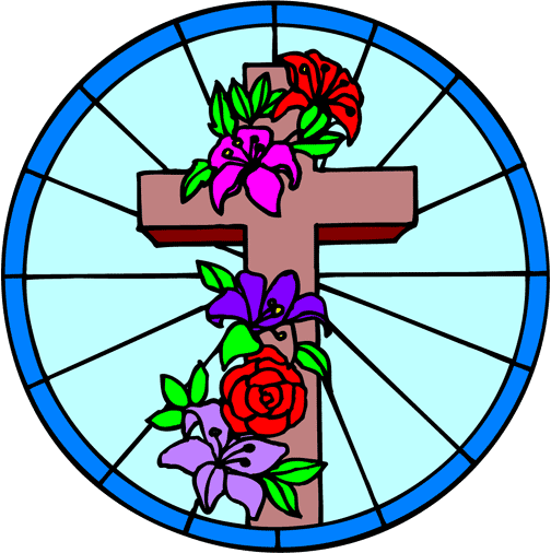 Cross And Flowers Clip Art - ClipArt Best