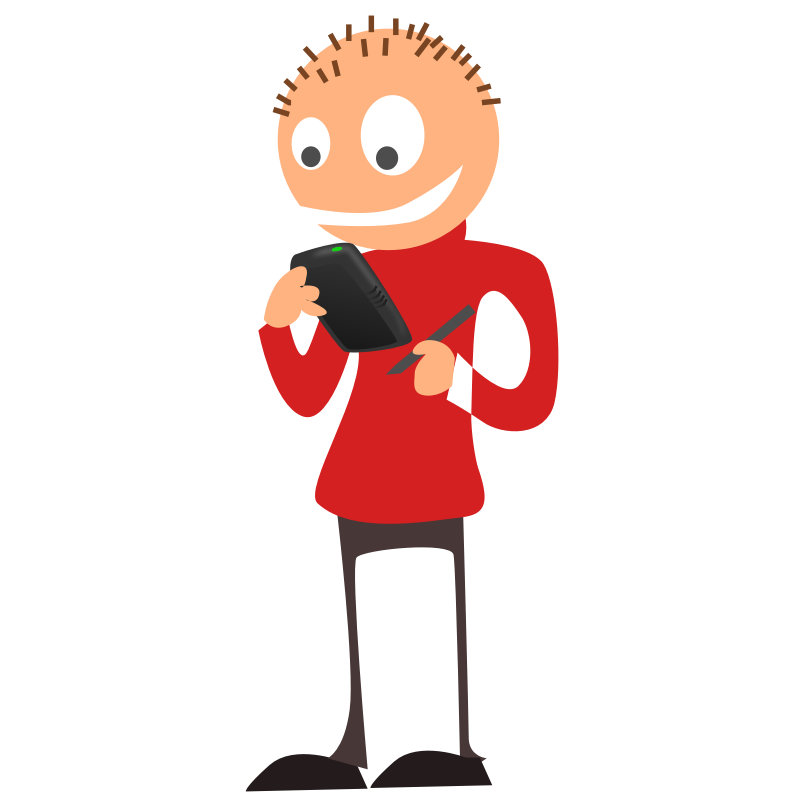 clipart person on phone - photo #32