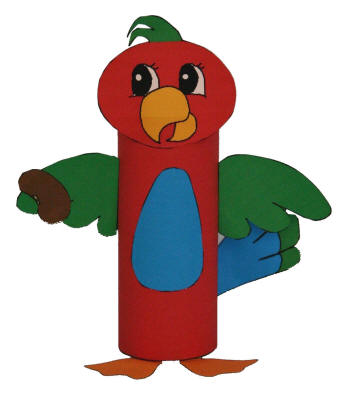 Parrot Toilet Paper Roll Craft