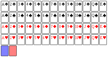 openoffice excel deck of cards euqation