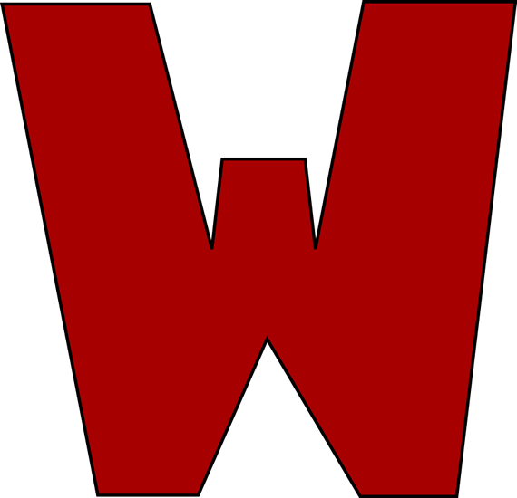 Red Letter W Clip Art - Red Letter W Image