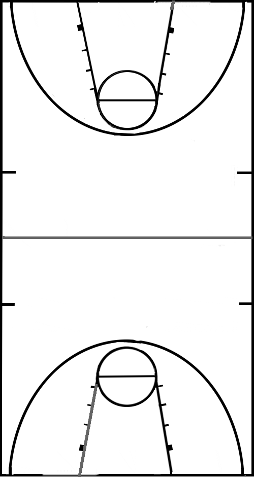 Printable basketball court diagram with labels Mike Folkerth ...
