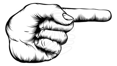 Pix For > People Pointing Fingers Clipart