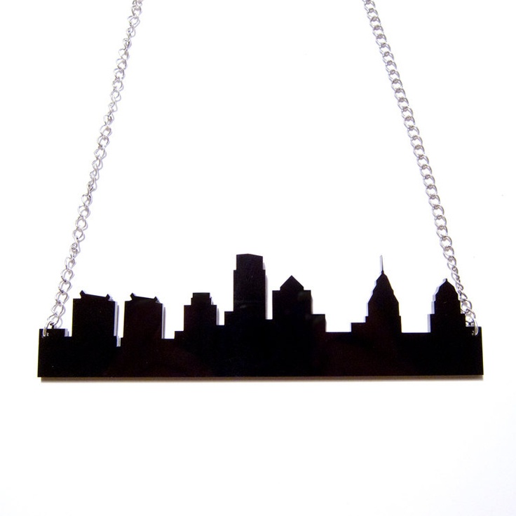 philadelphia skyline necklace. | City project | Pinterest