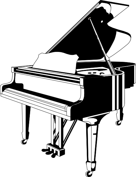 Grand Piano clip art - vector clip art online, royalty free ...