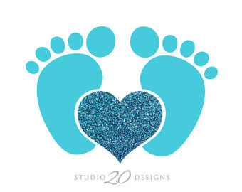 Popular items for baby boy footprints on Etsy